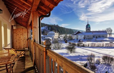 Vue du balcon Gîte n°G1866 Grande-Rivière Château - Jura - Vue du balcon