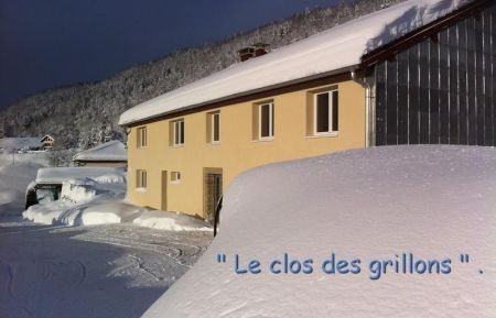 G&icirc;te n&deg;G2178 Morbier - Jura - Le Clos des Grillons en hiver
